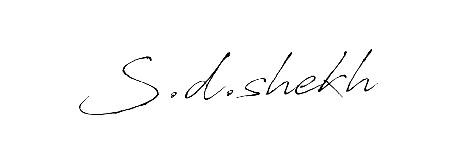 Also You can easily find your signature by using the search form. We will create S.d.shekh name handwritten signature images for you free of cost using Antro_Vectra sign style. S.d.shekh signature style 6 images and pictures png