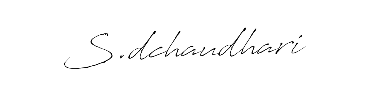 Also You can easily find your signature by using the search form. We will create S.dchaudhari name handwritten signature images for you free of cost using Antro_Vectra sign style. S.dchaudhari signature style 6 images and pictures png