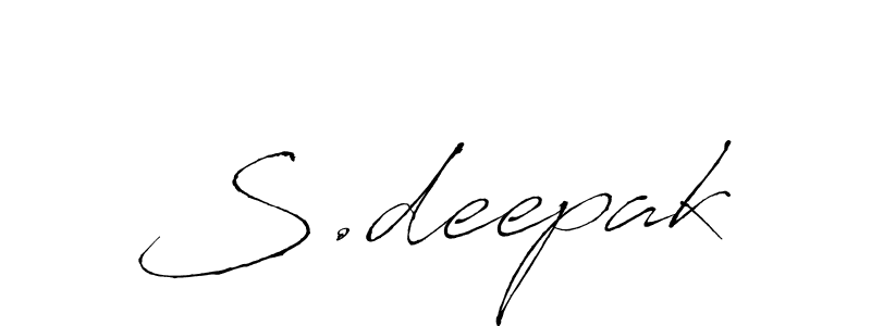 Also we have S.deepak name is the best signature style. Create professional handwritten signature collection using Antro_Vectra autograph style. S.deepak signature style 6 images and pictures png