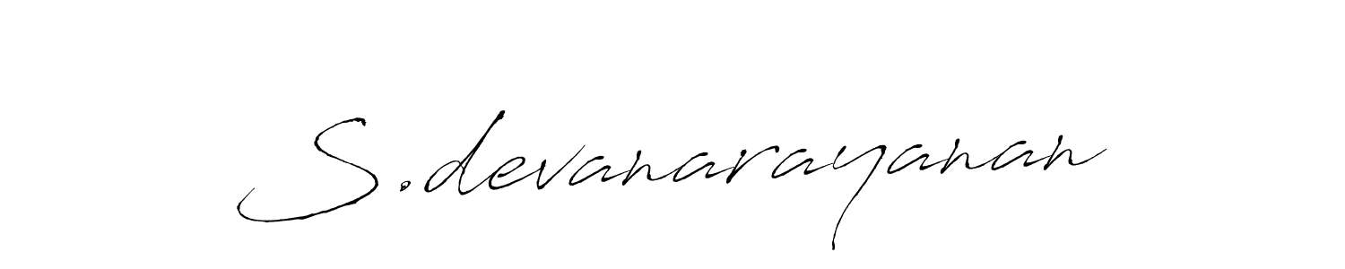 Make a beautiful signature design for name S.devanarayanan. Use this online signature maker to create a handwritten signature for free. S.devanarayanan signature style 6 images and pictures png