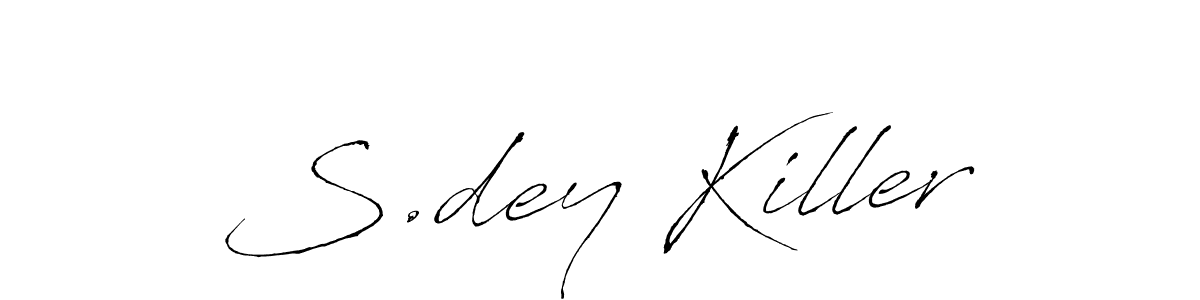 This is the best signature style for the S.dey Killer name. Also you like these signature font (Antro_Vectra). Mix name signature. S.dey Killer signature style 6 images and pictures png