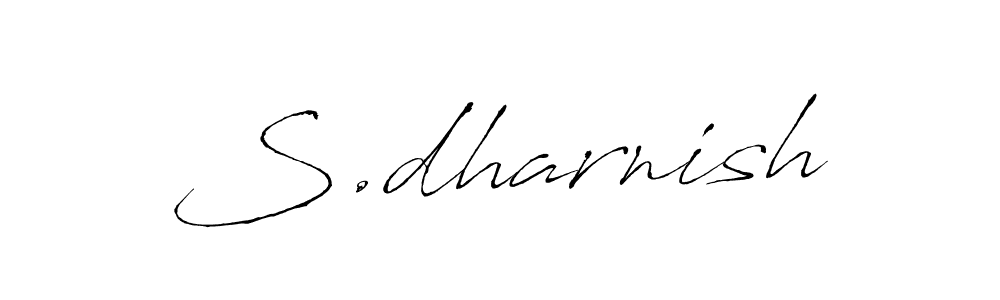 if you are searching for the best signature style for your name S.dharnish. so please give up your signature search. here we have designed multiple signature styles  using Antro_Vectra. S.dharnish signature style 6 images and pictures png