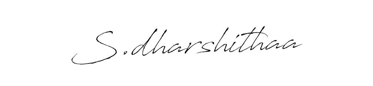 Make a beautiful signature design for name S.dharshithaa. With this signature (Antro_Vectra) style, you can create a handwritten signature for free. S.dharshithaa signature style 6 images and pictures png