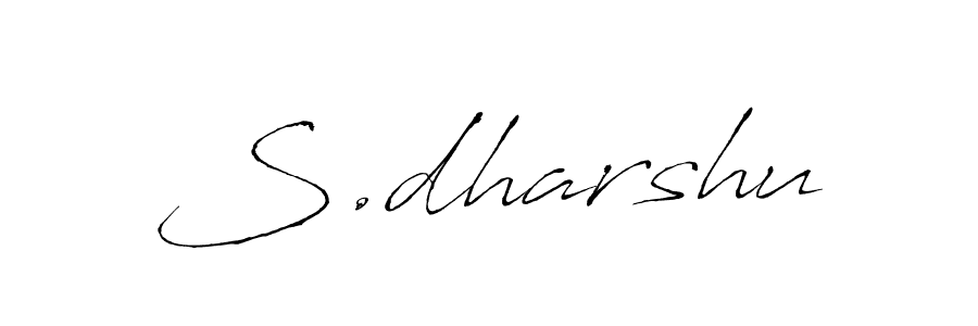 Also we have S.dharshu name is the best signature style. Create professional handwritten signature collection using Antro_Vectra autograph style. S.dharshu signature style 6 images and pictures png