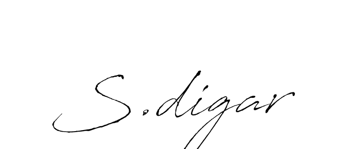 The best way (Antro_Vectra) to make a short signature is to pick only two or three words in your name. The name S.digar include a total of six letters. For converting this name. S.digar signature style 6 images and pictures png