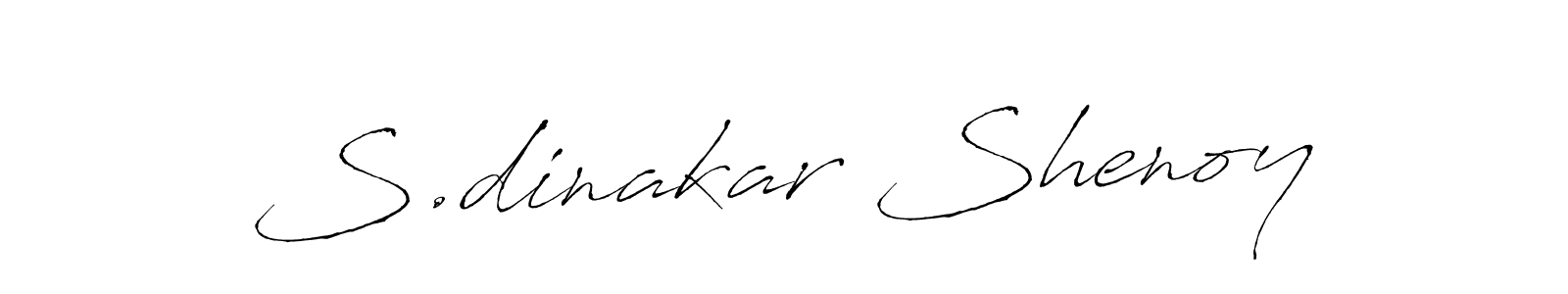 S.dinakar Shenoy stylish signature style. Best Handwritten Sign (Antro_Vectra) for my name. Handwritten Signature Collection Ideas for my name S.dinakar Shenoy. S.dinakar Shenoy signature style 6 images and pictures png