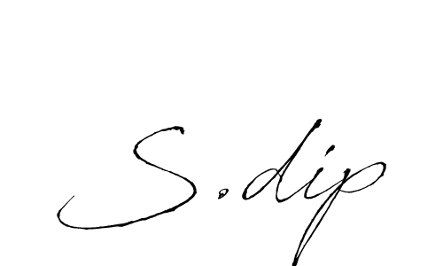 Use a signature maker to create a handwritten signature online. With this signature software, you can design (Antro_Vectra) your own signature for name S.dip. S.dip signature style 6 images and pictures png