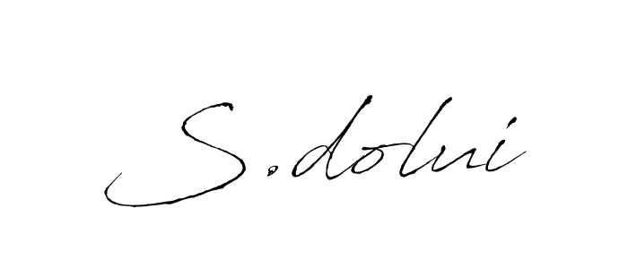 Make a beautiful signature design for name S.dolui. Use this online signature maker to create a handwritten signature for free. S.dolui signature style 6 images and pictures png