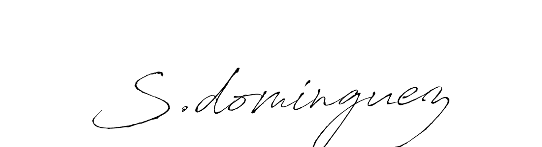 The best way (Antro_Vectra) to make a short signature is to pick only two or three words in your name. The name S.dominguez include a total of six letters. For converting this name. S.dominguez signature style 6 images and pictures png