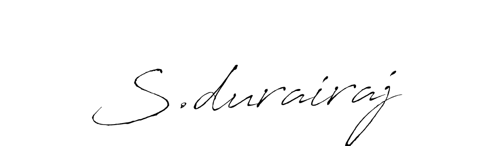 Make a beautiful signature design for name S.durairaj. With this signature (Antro_Vectra) style, you can create a handwritten signature for free. S.durairaj signature style 6 images and pictures png