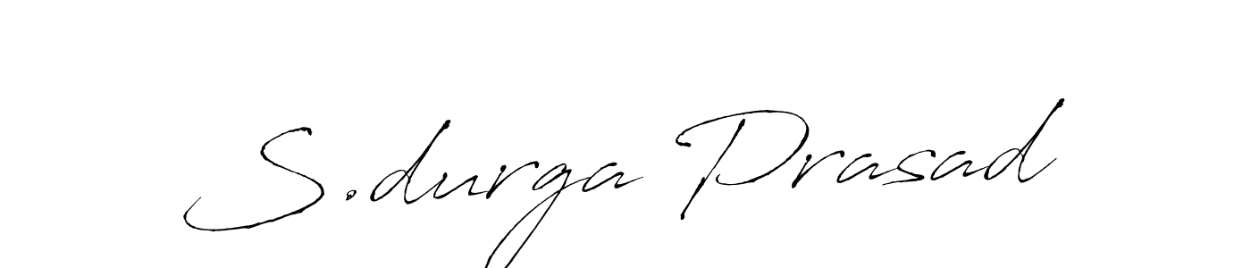 S.durga Prasad stylish signature style. Best Handwritten Sign (Antro_Vectra) for my name. Handwritten Signature Collection Ideas for my name S.durga Prasad. S.durga Prasad signature style 6 images and pictures png