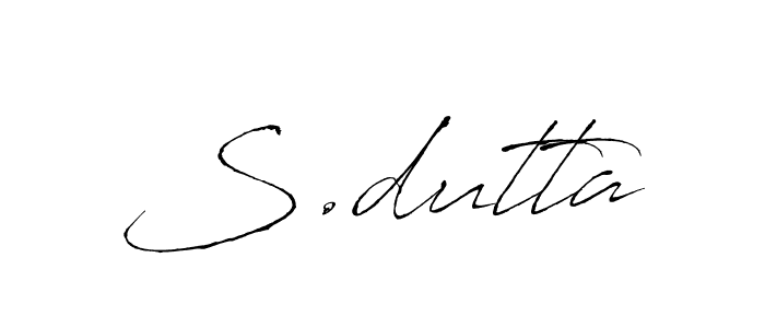 Also we have S.dutta name is the best signature style. Create professional handwritten signature collection using Antro_Vectra autograph style. S.dutta signature style 6 images and pictures png