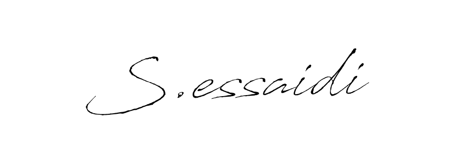 How to Draw S.essaidi signature style? Antro_Vectra is a latest design signature styles for name S.essaidi. S.essaidi signature style 6 images and pictures png