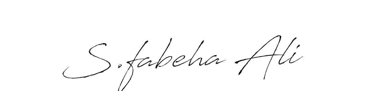 Make a beautiful signature design for name S.fabeha Ali. Use this online signature maker to create a handwritten signature for free. S.fabeha Ali signature style 6 images and pictures png