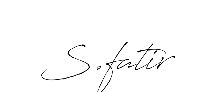 How to Draw S.fatir signature style? Antro_Vectra is a latest design signature styles for name S.fatir. S.fatir signature style 6 images and pictures png