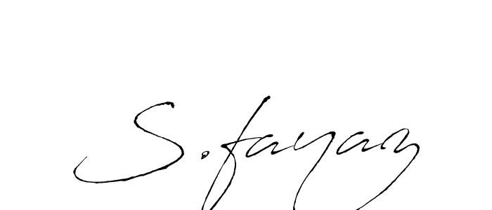 Also You can easily find your signature by using the search form. We will create S.fayaz name handwritten signature images for you free of cost using Antro_Vectra sign style. S.fayaz signature style 6 images and pictures png