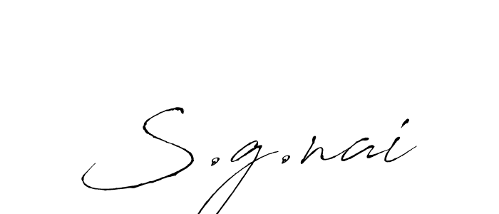 The best way (Antro_Vectra) to make a short signature is to pick only two or three words in your name. The name S.g.nai include a total of six letters. For converting this name. S.g.nai signature style 6 images and pictures png