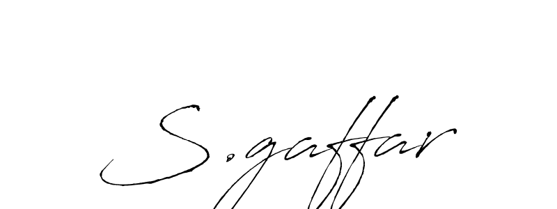 You should practise on your own different ways (Antro_Vectra) to write your name (S.gaffar) in signature. don't let someone else do it for you. S.gaffar signature style 6 images and pictures png