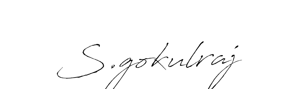 You should practise on your own different ways (Antro_Vectra) to write your name (S.gokulraj) in signature. don't let someone else do it for you. S.gokulraj signature style 6 images and pictures png