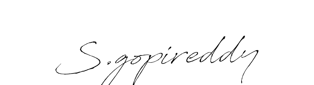 This is the best signature style for the S.gopireddy name. Also you like these signature font (Antro_Vectra). Mix name signature. S.gopireddy signature style 6 images and pictures png