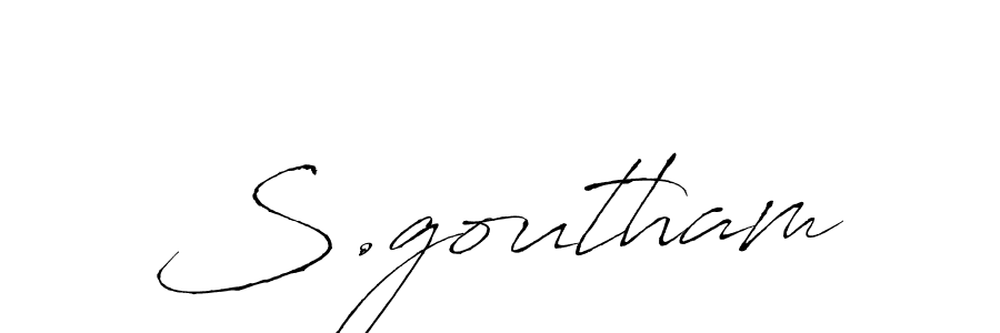 Once you've used our free online signature maker to create your best signature Antro_Vectra style, it's time to enjoy all of the benefits that S.goutham name signing documents. S.goutham signature style 6 images and pictures png