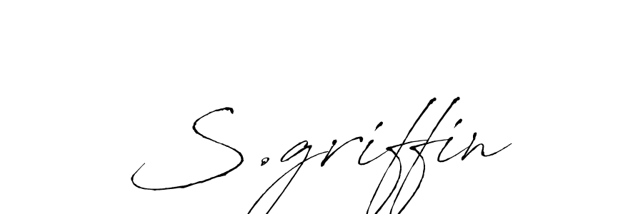 Create a beautiful signature design for name S.griffin. With this signature (Antro_Vectra) fonts, you can make a handwritten signature for free. S.griffin signature style 6 images and pictures png