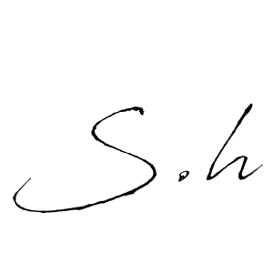 It looks lik you need a new signature style for name S.h. Design unique handwritten (Antro_Vectra) signature with our free signature maker in just a few clicks. S.h signature style 6 images and pictures png
