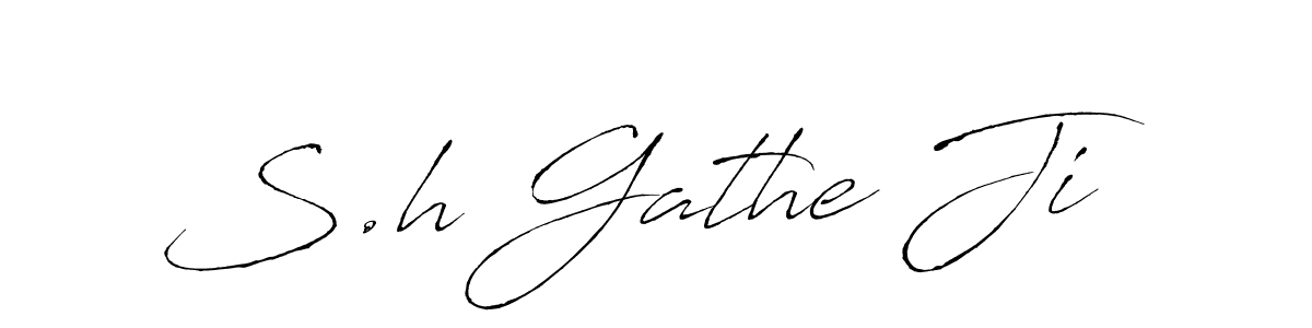 Make a beautiful signature design for name S.h Gathe Ji. Use this online signature maker to create a handwritten signature for free. S.h Gathe Ji signature style 6 images and pictures png