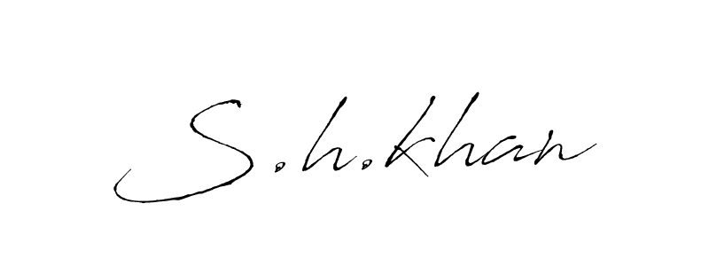 The best way (Antro_Vectra) to make a short signature is to pick only two or three words in your name. The name S.h.khan include a total of six letters. For converting this name. S.h.khan signature style 6 images and pictures png