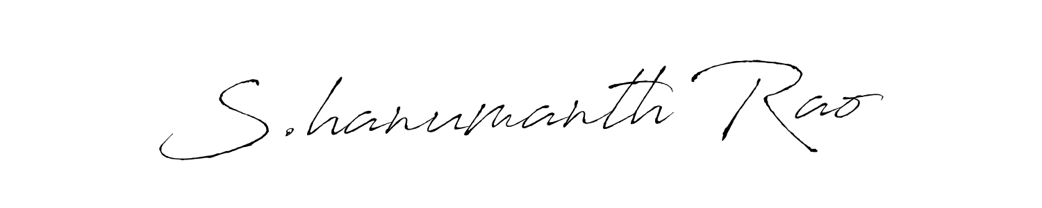 Use a signature maker to create a handwritten signature online. With this signature software, you can design (Antro_Vectra) your own signature for name S.hanumanth Rao. S.hanumanth Rao signature style 6 images and pictures png