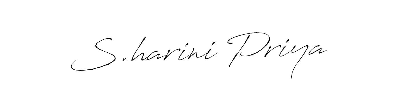 Create a beautiful signature design for name S.harini Priya. With this signature (Antro_Vectra) fonts, you can make a handwritten signature for free. S.harini Priya signature style 6 images and pictures png