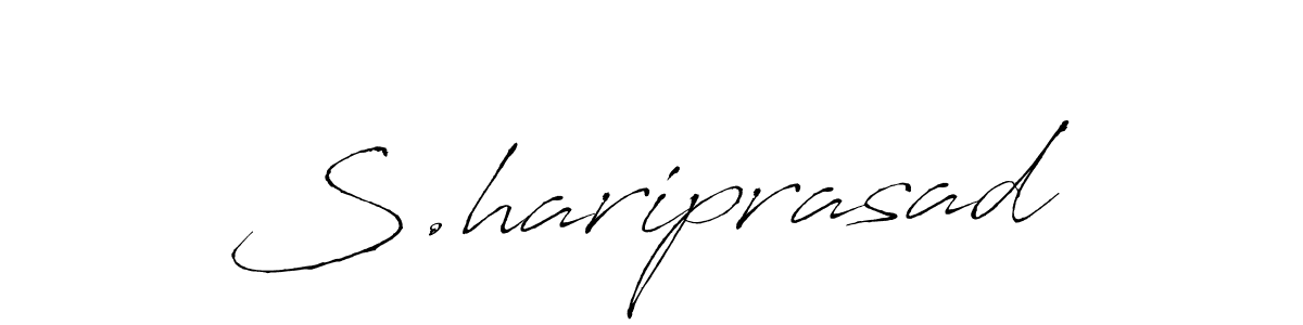 The best way (Antro_Vectra) to make a short signature is to pick only two or three words in your name. The name S.hariprasad include a total of six letters. For converting this name. S.hariprasad signature style 6 images and pictures png