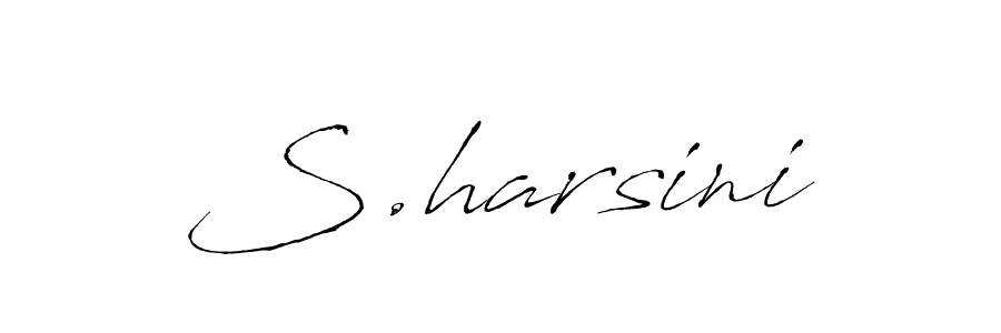 The best way (Antro_Vectra) to make a short signature is to pick only two or three words in your name. The name S.harsini include a total of six letters. For converting this name. S.harsini signature style 6 images and pictures png