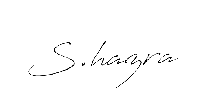 The best way (Antro_Vectra) to make a short signature is to pick only two or three words in your name. The name S.hazra include a total of six letters. For converting this name. S.hazra signature style 6 images and pictures png