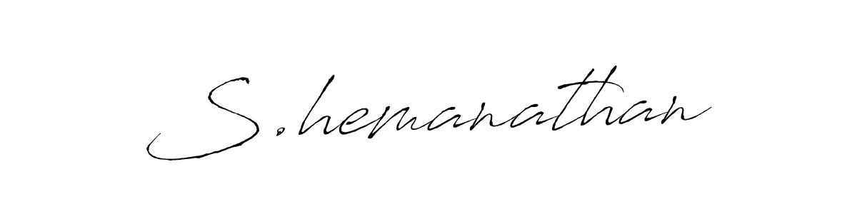 You should practise on your own different ways (Antro_Vectra) to write your name (S.hemanathan) in signature. don't let someone else do it for you. S.hemanathan signature style 6 images and pictures png