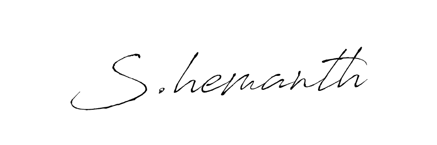 Make a beautiful signature design for name S.hemanth. Use this online signature maker to create a handwritten signature for free. S.hemanth signature style 6 images and pictures png