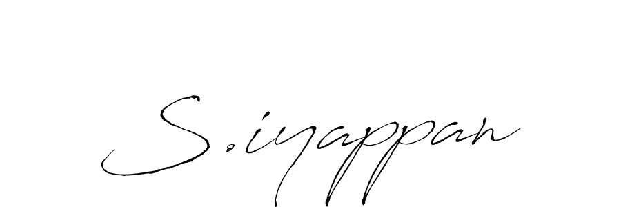 if you are searching for the best signature style for your name S.iyappan. so please give up your signature search. here we have designed multiple signature styles  using Antro_Vectra. S.iyappan signature style 6 images and pictures png