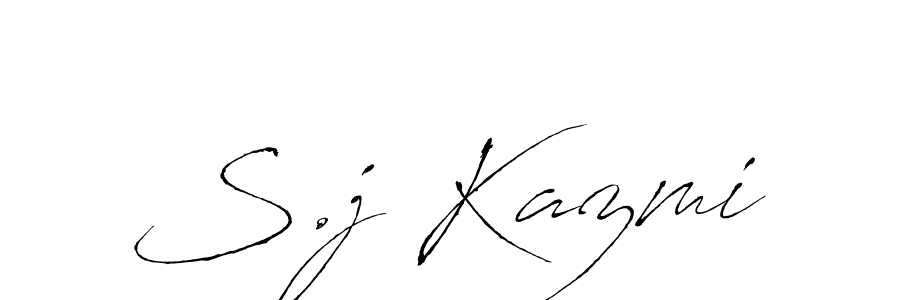 if you are searching for the best signature style for your name S.j Kazmi. so please give up your signature search. here we have designed multiple signature styles  using Antro_Vectra. S.j Kazmi signature style 6 images and pictures png