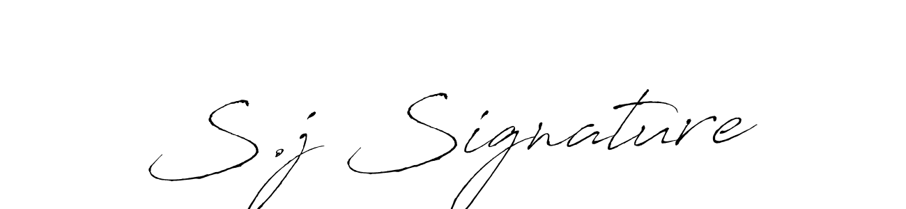 S.j Signature stylish signature style. Best Handwritten Sign (Antro_Vectra) for my name. Handwritten Signature Collection Ideas for my name S.j Signature. S.j Signature signature style 6 images and pictures png