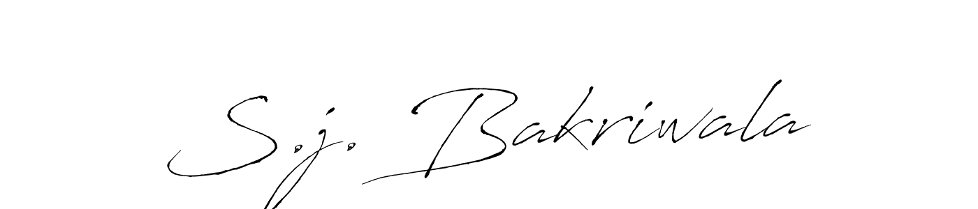 How to make S.j. Bakriwala signature? Antro_Vectra is a professional autograph style. Create handwritten signature for S.j. Bakriwala name. S.j. Bakriwala signature style 6 images and pictures png