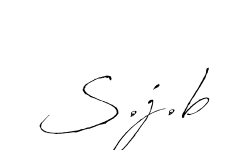 Once you've used our free online signature maker to create your best signature Antro_Vectra style, it's time to enjoy all of the benefits that S.j.b name signing documents. S.j.b signature style 6 images and pictures png