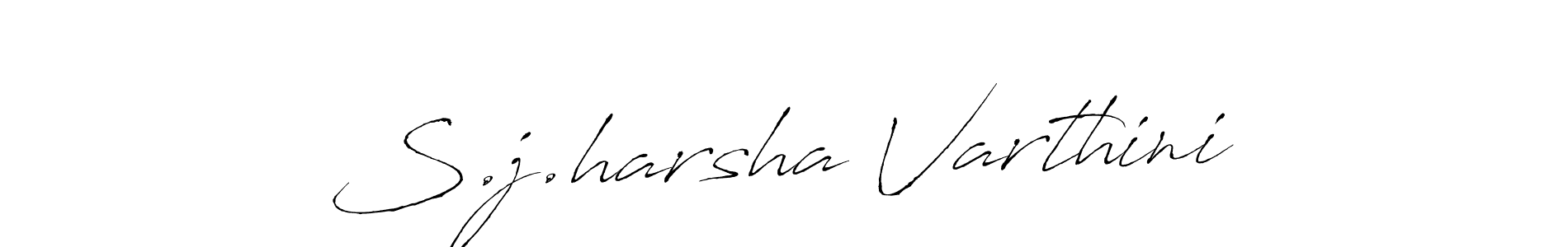 Create a beautiful signature design for name S.j.harsha Varthini. With this signature (Antro_Vectra) fonts, you can make a handwritten signature for free. S.j.harsha Varthini signature style 6 images and pictures png