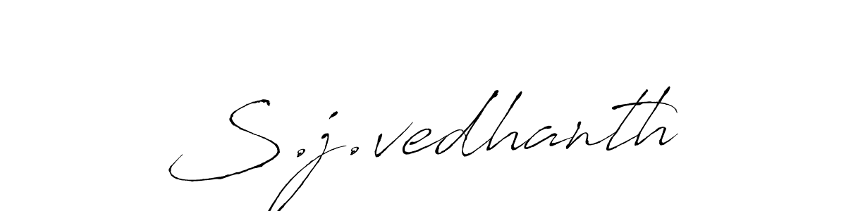 This is the best signature style for the S.j.vedhanth name. Also you like these signature font (Antro_Vectra). Mix name signature. S.j.vedhanth signature style 6 images and pictures png