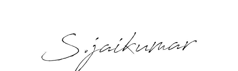 Design your own signature with our free online signature maker. With this signature software, you can create a handwritten (Antro_Vectra) signature for name S.jaikumar. S.jaikumar signature style 6 images and pictures png