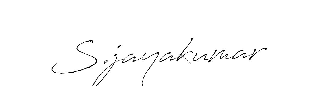 You should practise on your own different ways (Antro_Vectra) to write your name (S.jayakumar) in signature. don't let someone else do it for you. S.jayakumar signature style 6 images and pictures png