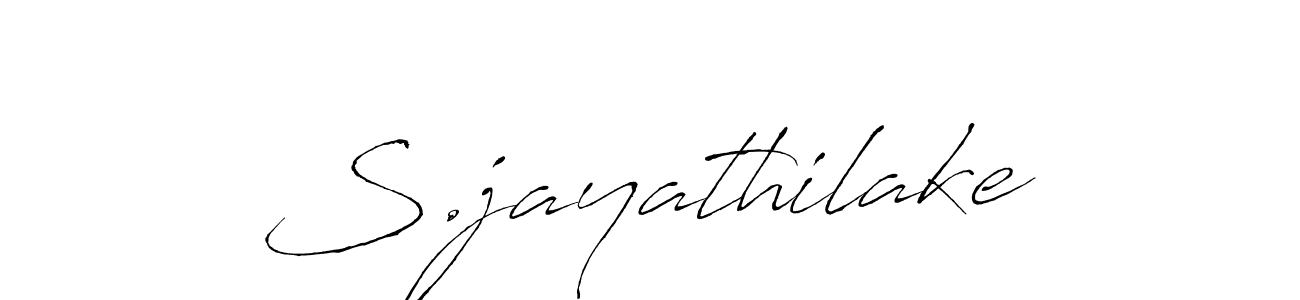 The best way (Antro_Vectra) to make a short signature is to pick only two or three words in your name. The name S.jayathilake include a total of six letters. For converting this name. S.jayathilake signature style 6 images and pictures png