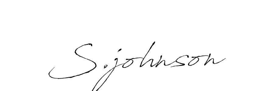 Use a signature maker to create a handwritten signature online. With this signature software, you can design (Antro_Vectra) your own signature for name S.johnson. S.johnson signature style 6 images and pictures png