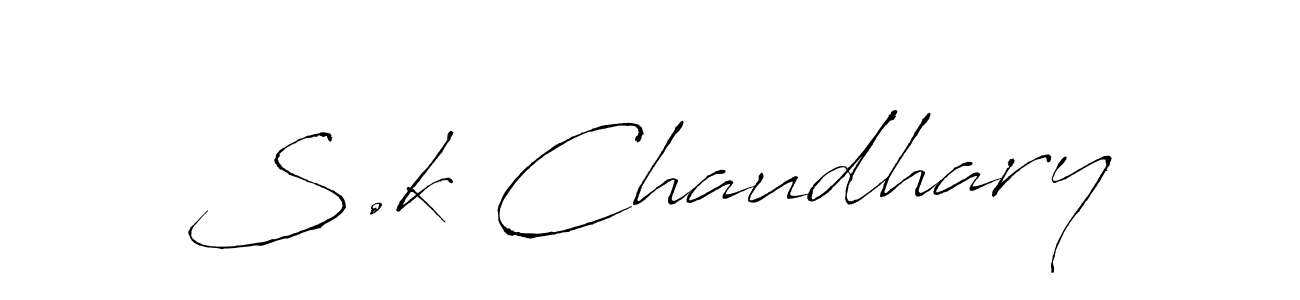 Antro_Vectra is a professional signature style that is perfect for those who want to add a touch of class to their signature. It is also a great choice for those who want to make their signature more unique. Get S.k Chaudhary name to fancy signature for free. S.k Chaudhary signature style 6 images and pictures png