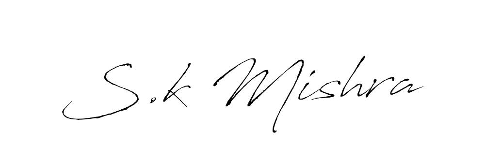 S.k Mishra stylish signature style. Best Handwritten Sign (Antro_Vectra) for my name. Handwritten Signature Collection Ideas for my name S.k Mishra. S.k Mishra signature style 6 images and pictures png