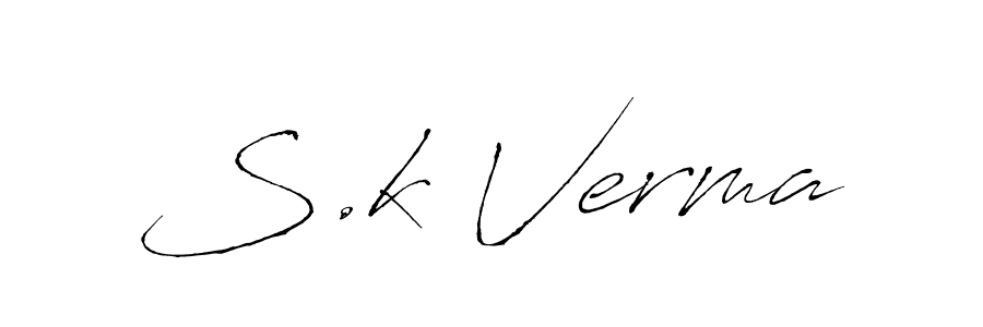 Once you've used our free online signature maker to create your best signature Antro_Vectra style, it's time to enjoy all of the benefits that S.k Verma name signing documents. S.k Verma signature style 6 images and pictures png